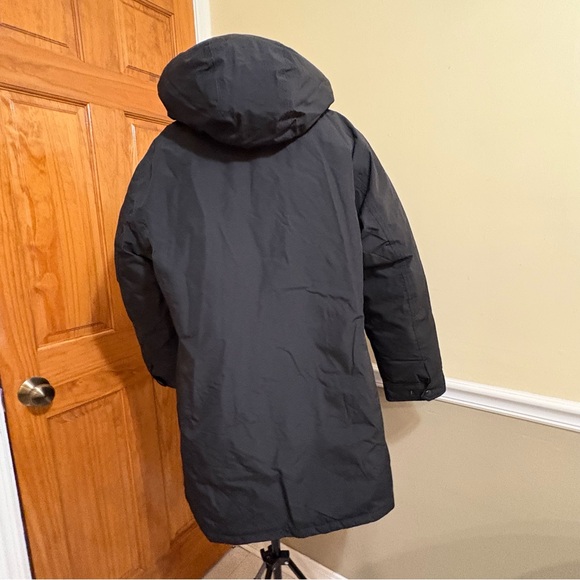 Land’s End Puffer Black Hooded Winter Coat Sz.L (14-16) - Picture 5 of 7